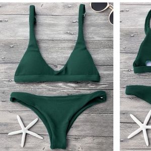 Green Zaful Triangle Bikini